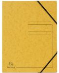 Φάκελος από χαρτόνι Exacompta - με λάστιχο, κίτρινο - 1t