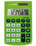 Αριθμομηχανή Milan - Pocket, 8 ψηφία, πράσινο - 1t