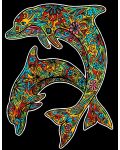Εικόνα χρωματισμού ColorVelvet - Δελφίνια, 29.7 х 21 cm - 1t