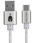 Καλώδιο Spartan Gear – Type C USB 2.0, 2m, άσπρο - 1t