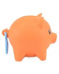 Κουμπαράς Boti Pocket Money Piggies - Πορτοκαλί, με αξεσουάρ. - 4t