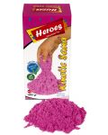 Κινητική άμμος σε κουτί Heroes - Ροζ χρώμα, 1000 γρ - 2t