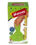 Κινητική άμμος σε κουτί Heroes - Πράσινο χρώμα, 1000 γρ - 1t