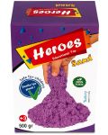 Κινητική άμμος σε κουτί Heroes - Μωβ χρώμα, 500 g - 1t