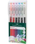 Σετ στυλό Faber-Castell Fast Gel - 0.7 mm, 6 χρώματα - 1t