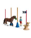 Σετ Schleich Farm World Horses - Αγώνας πόνυ - 3t