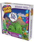 Σετ με κινητική άμμοςPlay-Toys Zzand - Dino World, 2 x 320 g και αξεσουάρ - 1t