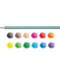 Σετ χρωματιστά μολύβια Carioca - Supercolor Hexagon, 12 χρωμάτων - 2t