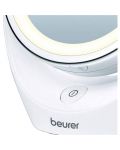 Καθρέφτης LED Beurer - BS 49, 5x Zoom, 11 cm,λευκό - 2t