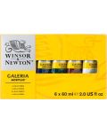 Σετ ακρυλικά χρώματα Winsor & Newton Galeria - 6 χρώματα, 60 ml - 1t