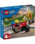 Κατασκευαστής LEGO City - Πυροσβεστική μοτοσυκλέτα διάσωσης (60410) - 1t