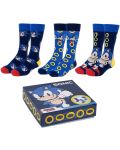 Σετ κάλτσες Cerda Games: Sonic the Hedgehog - Sonic, μέγεθος 36-41 - 2t