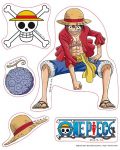 Σετ αυτοκόλλητα ABYstyle Animation: One Piece - Luffy & Law	 - 2t