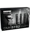 Σετ μικροφώνων για κρουστά όργανα Shure - DMK57-52, μαύρο - 3t