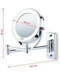 Καθρέφτης LED Beurer - BS 59, 11 cm,λευκό - 4t