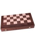 Σετ σκάκι και τάβλι Manopoulos - Καρυδιά, 38 x 20 εκ - 4t
