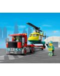 Κατασκευαστής Lego City - Μεταφορά ελικοπτέρου διάσωσης (60343) - 5t