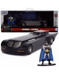Σετ Jada Toys - Αυτοκίνητο Batman Animated Series Batmobile, 1:32 - 1t
