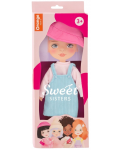 Σετ ρούχων κούκλας Orange Toys Sweet Sisters - Μπλε αμάνικο φόρεμα - 1t