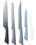 Σετ 5 μαχαίρια κουζίνας H&S -με βάση, πολύχρωμο - 2t