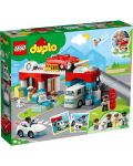 Κατασκευαστής Lego Duplo Town - Πάρκινγκ και πλυντήριο αυτοκινήτων (10948) - 2t