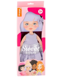 Σετ ρούχων κούκλας Orange Toys Sweet Sisters - Μωβ φόρεμα - 1t