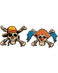 Σετ κονκάρδες Cine Replicas Animation: One Piece - Luffy & Buggy Skulls - 1t