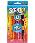 Σετ με αρωματικά χρωματιστά μολύβια Scentos - 12 χρώματα - 1t