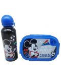 Σετ μπουκάλι  και κουτί φαγητού Disney - Mickey Mouse, μπλε - 3t