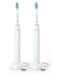Σετ ηλεκτρική οδοντόβουρτσα Philips Sonicare - 3100, λευκό - 1t