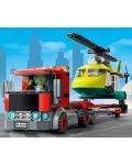 Κατασκευαστής Lego City - Μεταφορά ελικοπτέρου διάσωσης (60343) - 7t