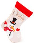 Χριστουγεννιάτικη κάλτσα Амек Тойс - Χιονάνθρωπο , 28 cm - 1t