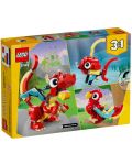 Κατασκευαστής LEGO Creator 3 σε 1 - Κόκκινος δράκος(31145) - 9t