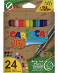Σετ  μαρκαδόρους Carioca Eco Family - Joy,24 χρώματα, πλένονται  - 1t