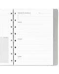 Σετ σημειωματάριο με πλήρωση  Filofax Classic –Α5, γκρι - 5t