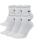 Σετ κάλτσες Nike - Everyday Cushion, 3 τεμάχια, άσπρες  - 1t