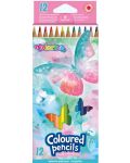 Σετ χρωματιστά μολύβια Colorino - Dreams, 12 χρωμάτων - 1t