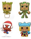 Σετ μπρελόκ Funko Pocket POP! Marvel: Marvel - Happy Holidays Tree Box (Glows in the Dark) (Diamond Collection) - 2t