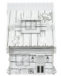 Παιδικό σετ GОТ - Δασικό σπίτι με ζώα για συναρμολόγηση και χρώμα - 3t