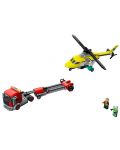 Κατασκευαστής Lego City - Μεταφορά ελικοπτέρου διάσωσης (60343) - 2t