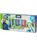 Τέμπερες Junior - Brillio, 10 χρωμάτων x 12 ml - 1t