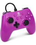 Χειριστήριο  PowerA - Enhanced, ενσύρματο, για Nintendo Switch, Grape Purple - 2t