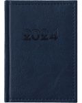 Δερμάτινο σημειωματάριο τσέπης Casanova - Μπλε, 2024 - 1t