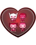 Σετ μίνι φιγούρες Funko Pocket POP! Marvel: The Avengers - Happy Valentine's Day Box - 1t