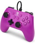 Χειριστήριο  PowerA - Enhanced, ενσύρματο, για Nintendo Switch, Grape Purple - 4t
