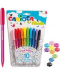 Σετ στυλό Carioca - Fiorella Fluo, 10 χρώματα - 1t