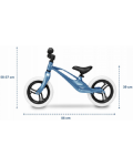 Ποδήλατο ισορροπίας Lionelo - Bart, μπλε μεταλλικό - 3t