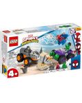 Κατασκευαστής Lego Marvel - Spidey Amazing Friends, Χαλκ εναντίον Ρινόκερου (10782) - 1t