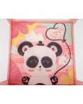 Παρκοκρέβατο για παιχνίδι KikkaBoo - Enjoy, Pink Panda - 5t