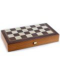 Σετ σκάκι και τάβλι  Manopoulos - Χρώμα Wenge, 30 x 15 cm - 1t
